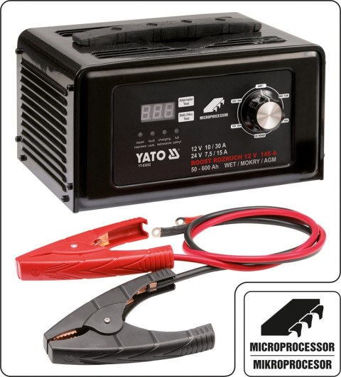 PROSTOWNIK ELEKTRONICZNY Z WSPOMAGANIEM ROZRUCHU 12/24V 30A