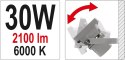 REFLEKTOR DIODOWY 30W 2100LM COB