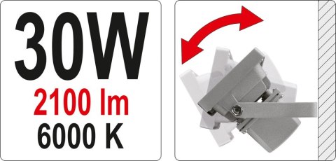 REFLEKTOR DIODOWY 30W 2100LM COB