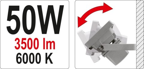 REFLEKTOR DIODOWY 50W 3500LM COB