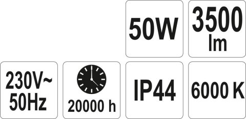 REFLEKTOR DIODOWY 50W 3500LM COB