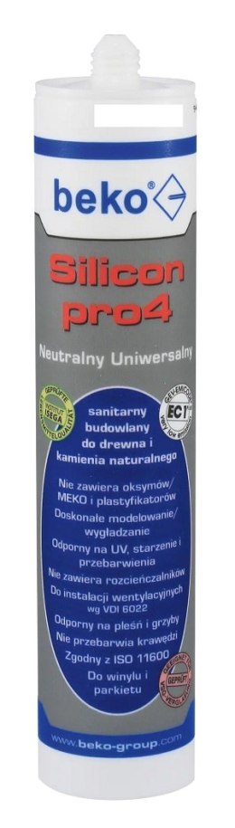 SILICON UNIVERSALNY 310ML CZARNY PRO4