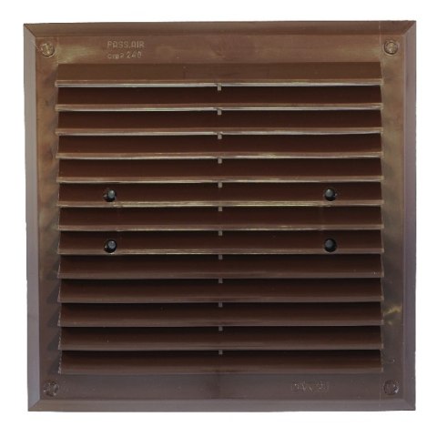 KRATKA WENTYLACYJNA 215*215MM BRĄZOWA 834