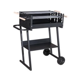 GRILL WĘGLOWY PROSTOKĄTNY NA KOŁACH