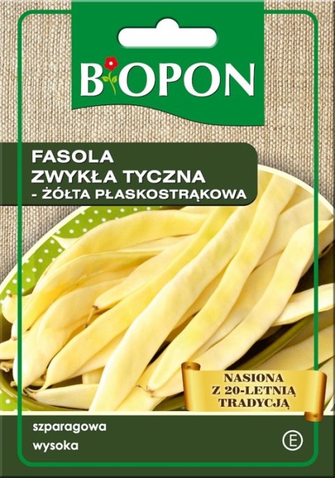 FASOLA ZWYKŁA, TYCZNA ŻÓŁTA. PŁASKOSTRĄKOWA 10G