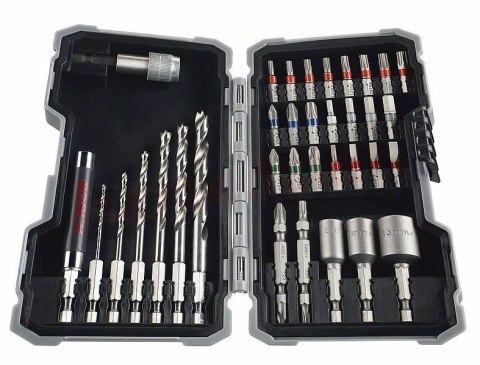 ZESTAW BITÓW I WIERTEŁ DO DREWNA HEX PRO-MIX WOOD 35 SZT