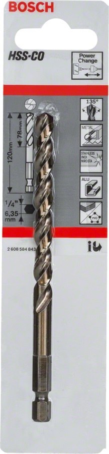 WIERTŁO CENTRUJĄCE-PILOT HSS-CO 1/4''