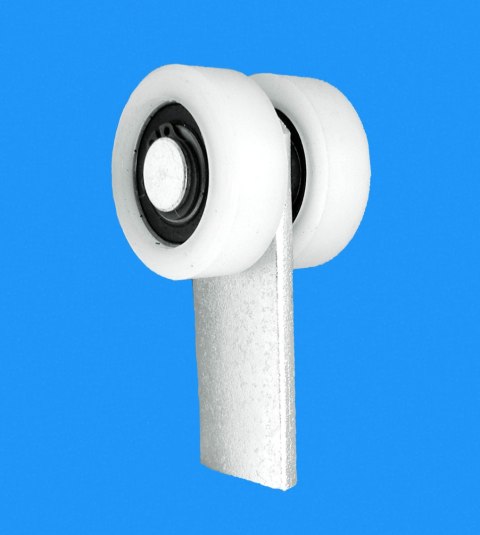 WÓZEK PODWIESZANY 2 ROLKI Z TWORZYWA FI43/PROFIL 50 P-2T-50