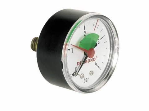 11,35MANOMETR TECHNICZNY ŚR. 50MM 0-4 BAR GW 1/4' TYŁ