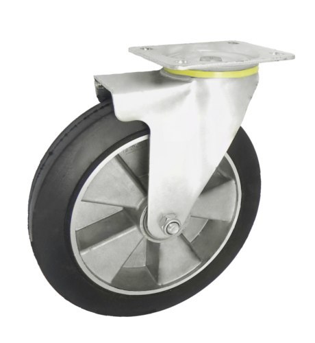 KOŁO ALUMINIUM-GUMA 250MM OBUDOWA SKRĘTNA WZMOCNIONA A92GW