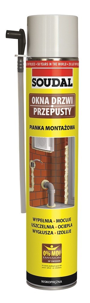 PIANKA MONTAŻOWA SOUDAL 750ML RURKA