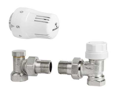 ZESTAW TERMOSTATYCZNY KĄTOWY DO GRZEJNIKA