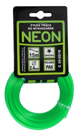 ŻYŁKA DO WYKASZARKI GWIAZDKA NEON 2,0MM 15M