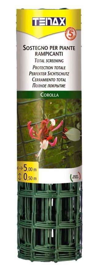 SIATKA PVC KORAL 42 OCZKO 42MM 0.5M*30MB BRĄZOWA