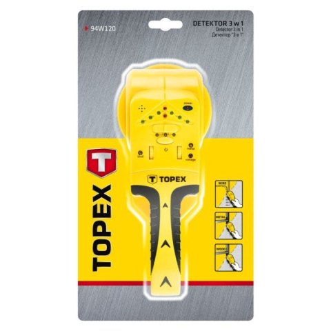 DETEKTOR 3W1 DO WYKRYWANIA DREWNA/NAPIĘCIA/METALU