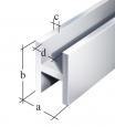 PROFIL H ALUMINIOWY ANODOWY 1000X13,5X22X1,5,S.10