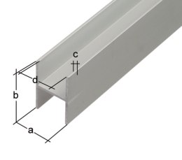 PROFIL H ZACISKOWY 2000X10,9X20,0X1,5