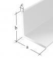 PROFIL KĄTOWY PVC BIAŁY 1000X10X10X1,0