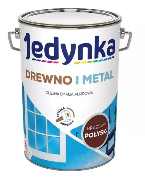 EMALIA ALKIDOWA DO DREWNA I METALU BRĄZOWA 5.0L