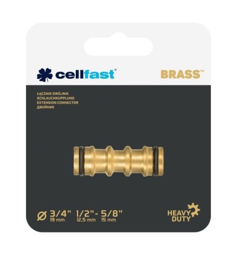 ŁĄCZNIK DWOJNIK BRASS