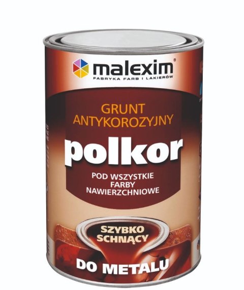 SZYBKOSCHNĄCY ANTYKOROZYJNY GRUNT POLKOR SZARY JASNY 1,0L