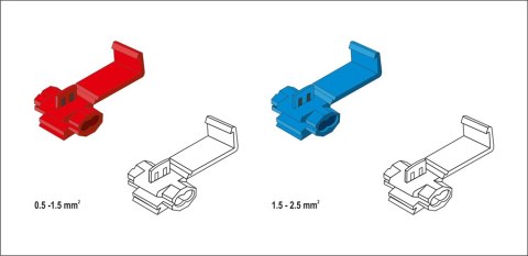 ZESTAW SZYBKOZŁĄCZY ELEKTRYCZNYCH 50SZT