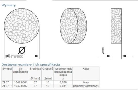 ZAŚLEPKA STYROPIANOWA BIAŁA ZI 67 100SZT