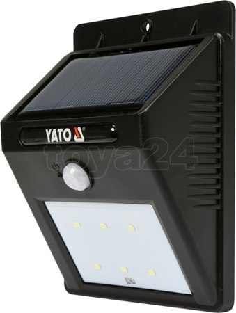 LAMPA ŚCIENNA SOLARNA Z CZUJNIKIEM RUCHU 6 SMD LED
