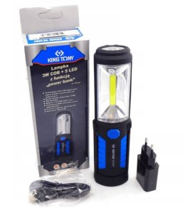 LAMPKA COB LED+5LED+ŁADOWARKA