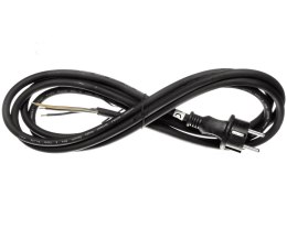 PRZEWÓD PRZYŁĄCZNIOWY WTYCZKA PROSTA OKRĄGŁA 3X1,5 3M