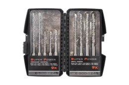 ZESTAW WIERTEŁ DO BETONU SDS+ 9 SZTUK SUPER POWER