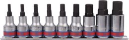 ZESTAW NASADEK Z KOŃCÓWKĄ HEX 1/2'' 9 CZ. KRÓTKIE 3/16'-5/8