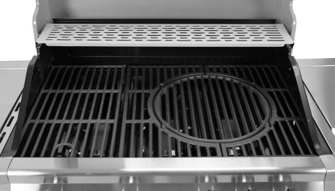 GRILL GAZOWY 4+1 STAL NIERDZEWNA 14.2KW, SZYBA