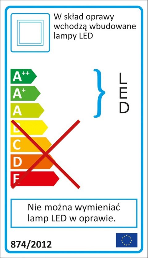 OPRAWA SUFITOWA LED 18W 300*300*15MM