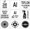 PATELNIA ALUMINIOWA TEFLON 240MM