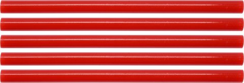WKŁADY KLEJOWE 11,2X200MM 5SZT CZERWONE