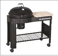 GRILL WĘGLOWY KULISTY Z WÓZKIEM