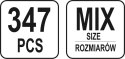 347 SZT WKRĘTY,NAKRĘTKI,ŚRUBY,PODKŁADKI MIX