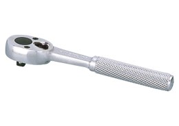 GRZECHOTKA 1/4 140MM 45 ZĘBY CHROM, UCHWYT METALOWY, BLOKADA