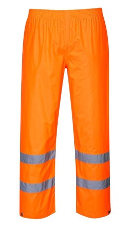 SPODNIE OSTRZEGAWCZE PRZECIWD. POMARAŃCZOWE HI-VIS RAIN L