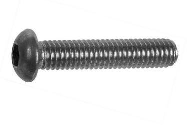 WKRĘT DO METALU Z ŁBEM KULISTYM A2 ISO 7380 8*40MM 7380-1