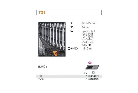 ZESTAW NARZĘDZI WE WKŁADCE Z TWORZYWA 27SZT