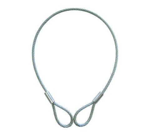 LINA STALOWA Z PĘTELKAMI 4.0MM 3MB