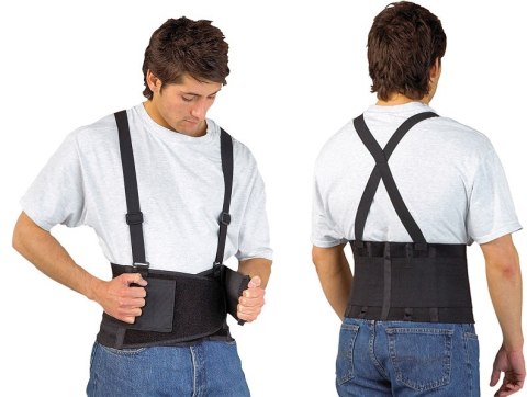 PAS BIODROWY PODTRZYMUJĄCY PLECY PW80 ROZMIAR M