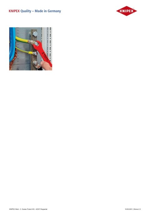 KLUCZ PŁASKI IZOLOWANY 1000V 13MM