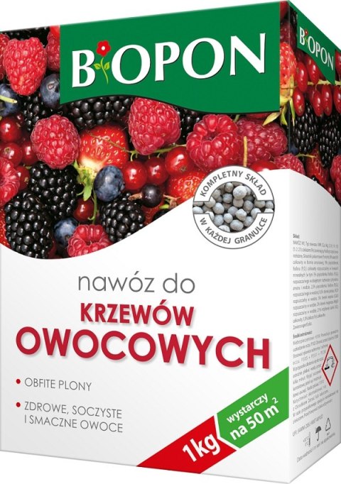 NAWÓZ, DO KRZEWÓW OWOCOWYCH GRANULAT 1KG-PROMOCJA