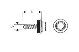 WKRĘT SAMOWIERTNY 4.8*35MM RAL 3011