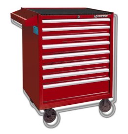 WÓZEK WARSZTATOWY 8 SZUFLAD NARZĘDZI CZERWONY