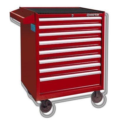 WÓZEK WARSZTATOWY 8 SZUFLAD NARZĘDZI CZERWONY