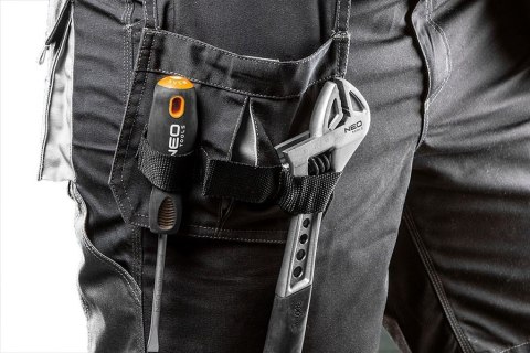 KRÓTKIE SPODENKI HD PASEK PARCIANY ODPINANE KIESZENIE S/48